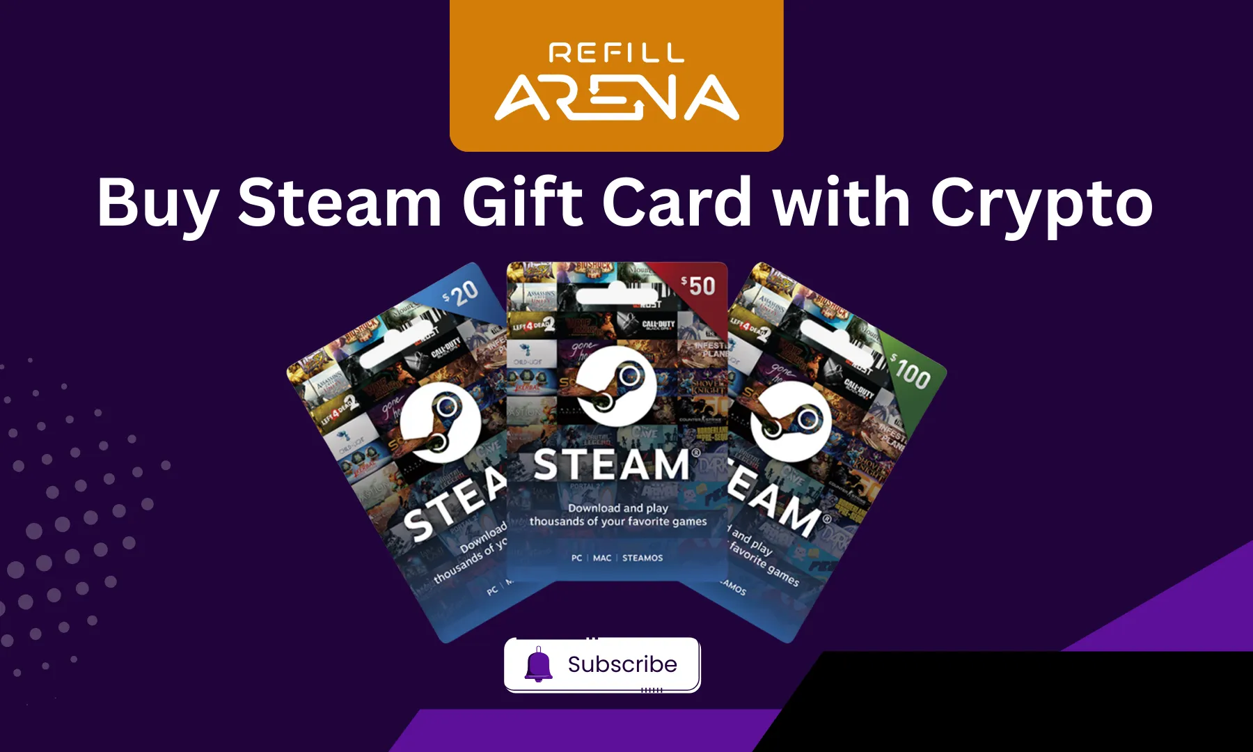 Buy Steam Gift Card with Crypto